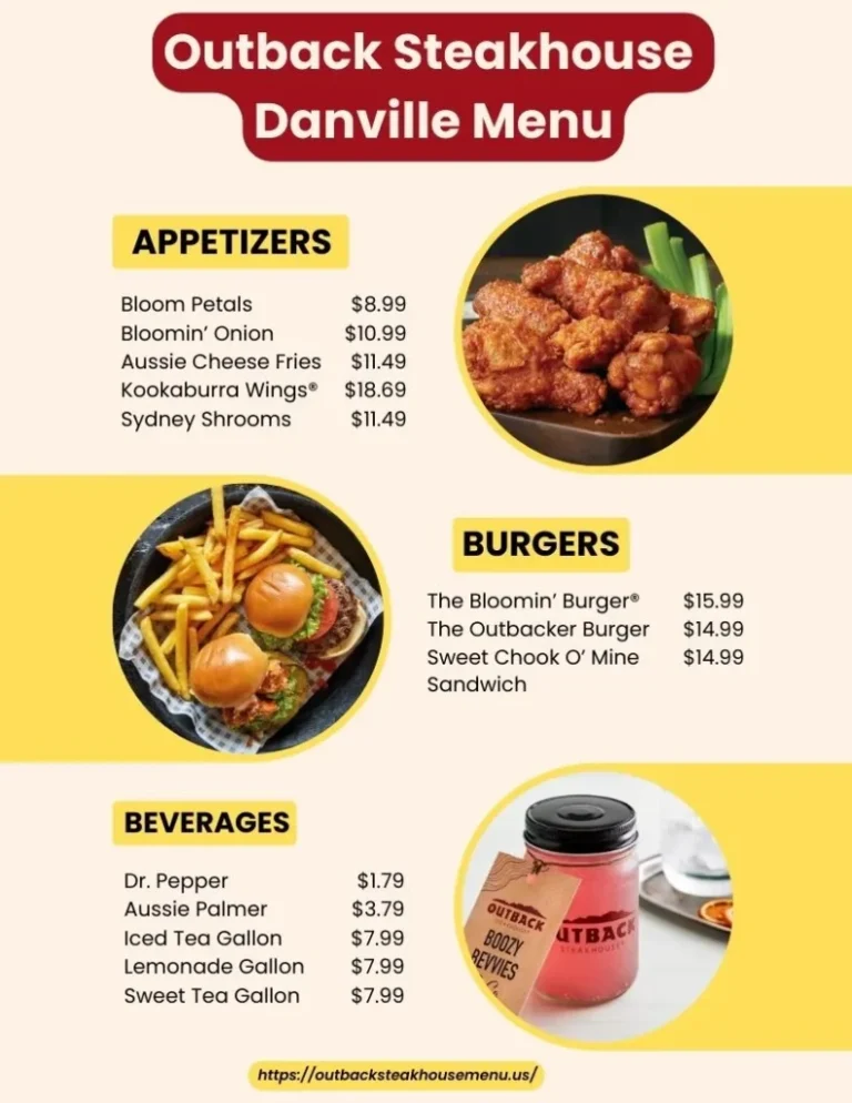Outback Steakhouse Danville Menu With Prices